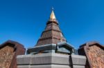 Methanidonnoppha Stupa In Inthanon National Park Stock Photo