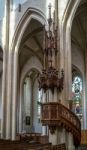 Interior View Of St James Church In Rothenburg Stock Photo