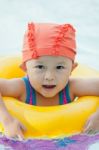 Swimming Kid Stock Photo