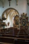 Interior View Of The Parish Church Of St. Georgen Stock Photo