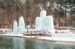 Nami Island - South Korea - January 19: Tourists Taking Photos Of The Beautiful Scenery Around Nami Island On January 19, 2015, South Korea Stock Photo