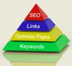 SEO Pyramid Stock Photo