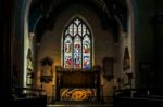 East Grinstead,  West Sussex/uk - August 18 :  Altar In St Swith Stock Photo