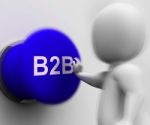 B2b Pressed Shows Corporate Partnership And Relations Stock Photo