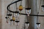 Istanbul, Turkey - May 28 : Lighting Fixture In The Suleymaniye Mosque In Istanbul Turkey On May 28, 2018 Stock Photo