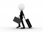 Business Man Traveling  Stock Photo