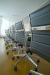 Chairs in conference room Stock Photo