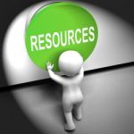 Resources Pressed Means Funds Capital Or Staff Stock Photo