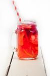 Fresh Fruit Punch Drink Stock Photo