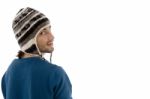 Man Wearing Woolen Cap Stock Photo