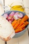 Steamed  Root Vegetable On A Bowl Stock Photo