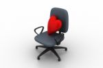 Heart Sign In Chair Stock Photo