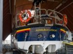 Rnli Aldeburgh Lifeboat In Its Shed Stock Photo