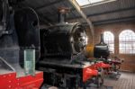 Old Steam Trains At Sheffield Park Station Stock Photo