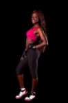 Young Fit African Woman Stock Photo