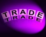 Trade Dice Show Trading Forex Commerce And Industry Stock Photo