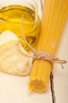 Italian Pasta Basic Food Ingredients Stock Photo