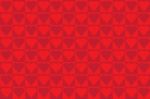 Wrapping A Valentines Gift On Red,pattern With Red Hearts For Wrapping Paper,happy Valentine's Day Greeting Card  Illustration Stock Photo