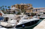 Cabo Pino, Andalucia/spain - July 2 : Boats In The Marina At Cab Stock Photo
