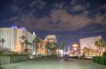 Las Vegas - Feb 3.   Vegas Strip In The Sunset On February 3, 20 Stock Photo