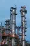 Petrochemical Factory Stock Photo