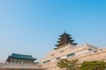 Gyeongbokgung Palace In Seoul, Korea Stock Photo