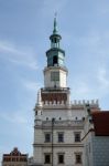 Town Hall Clock Tower In Poznan Stock Photo