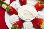 Valentine's Day Sweets Setup Stock Photo