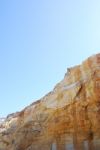 Cliff At Praia Del Rey Stock Photo