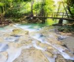 Erawan Waterfall Stock Photo