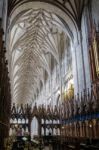 Interior View Of Winchester Cathedral Stock Photo