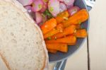 Steamed  Root Vegetable On A Bowl Stock Photo