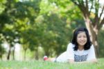 Asian Teen Girl Stock Photo