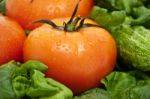 Tomatoes Close Up Stock Photo