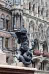 Putto Statue Marienplatz In Munich Stock Photo