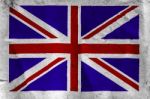 Uk Flag On Rough White Paper Stock Photo