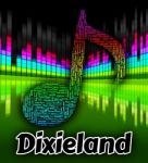 Dixieland Music Indicates New Orleans Jazz And Audio Stock Photo