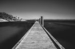 Freycinet Pier By Coles Bay In Tasmania Stock Photo