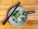 Noodles With Meatballs Stock Photo