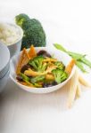 Tofu Beancurd And Vegetables Stock Photo