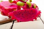 Fresh Dragon Fruit Stock Photo