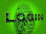 Login Security Shows Logon Restricted And Username Stock Photo