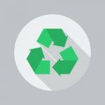 Eco Flat Icon. Recycle Stock Photo