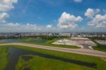 The Helicopter Shot From Dhaka, Bangladesh Stock Photo