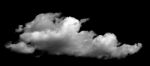 White Cloud On The Black Background Stock Photo