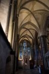 Interior View Of Salisbury Cathedral Stock Photo