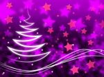 Purple Stars Background Means Night Sky And Zigzag
 Stock Photo