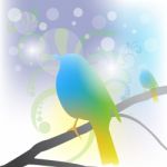 Abstract Bird Background Stock Photo