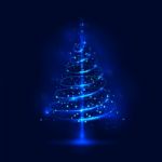 Shining Christmas Tree, The Magic Christmas Tree, Stock Photo