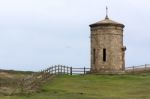 Compass Tower On The Cliff Top At Bude Stock Photo